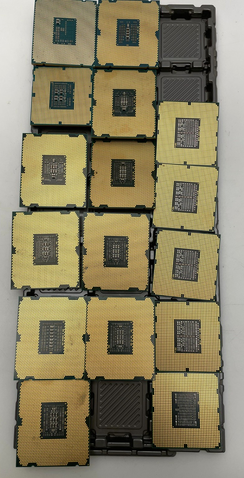 Mixed Lot of 16 Intel Xeon E5 and X5 Processors – See Description!
