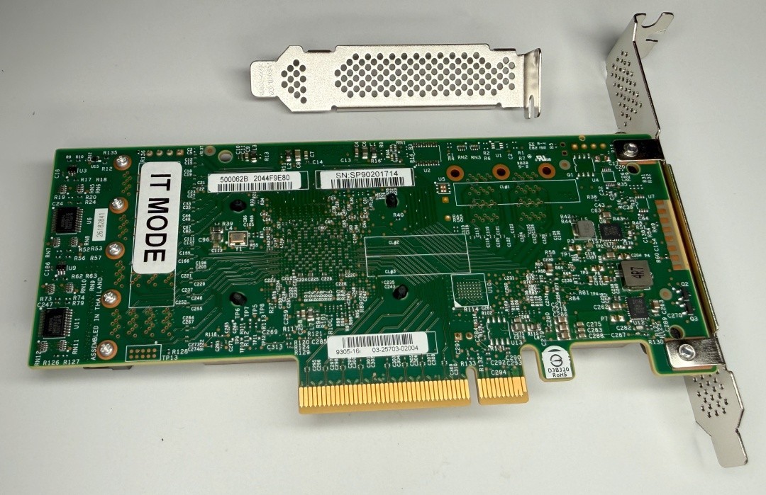 Broadcom LSI 9305-16i 12Gbps SAS-3 PCIe x8 HBA P16 IT mode ZFS TrueNAS Unraid