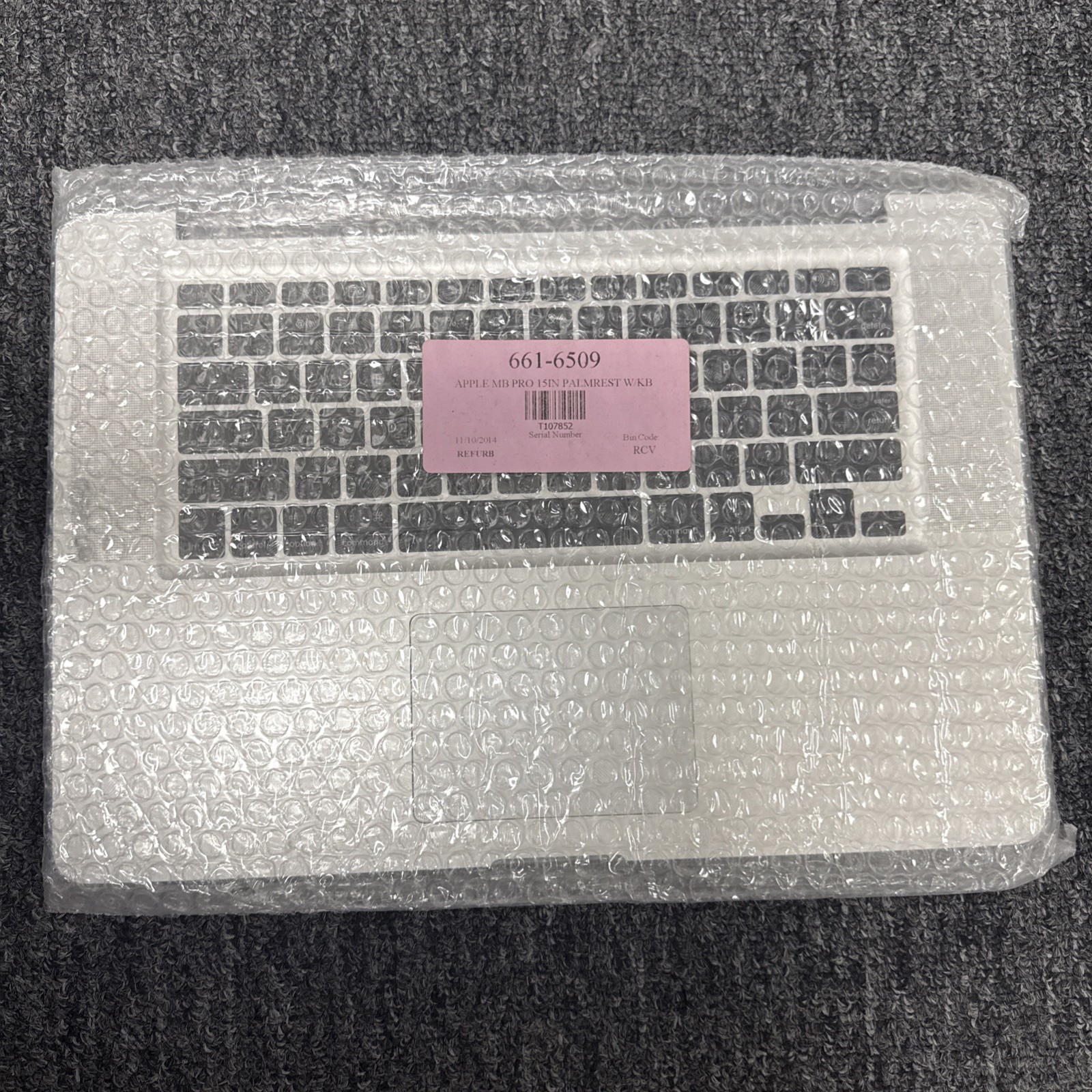 Apple MacBook Pro A1286 2010 2011 2012 – PalmRest Keyboard Trackpad NEW 661-6509