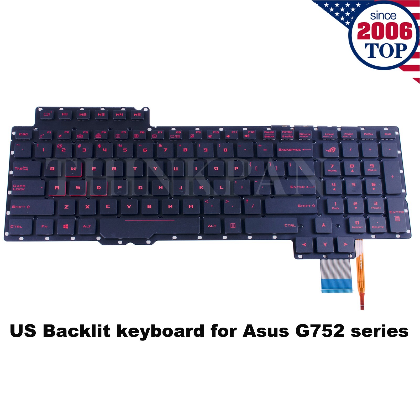 Genuine US Keyboard Backlit for Asus ROG G752 G752V G752VT G752VY G752VS G752VM