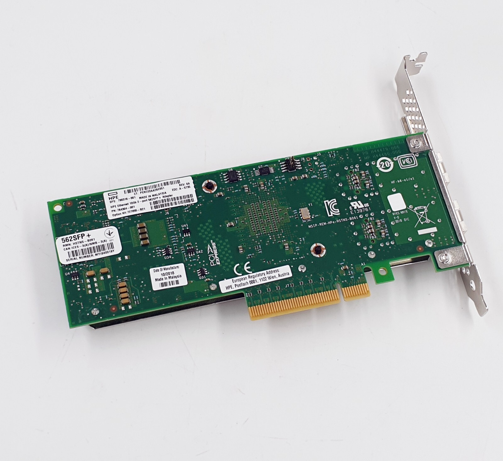 HP 790316-001 727055-B21 HPE Ethernet 10Gb 2-port 562SFP+ Adapter 784301-001