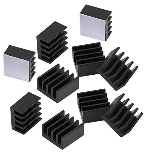 124pcs Heatsink Kit – 9 Sizes Multicolor Aluminum & Copper + Thermal Adhesive Ta
