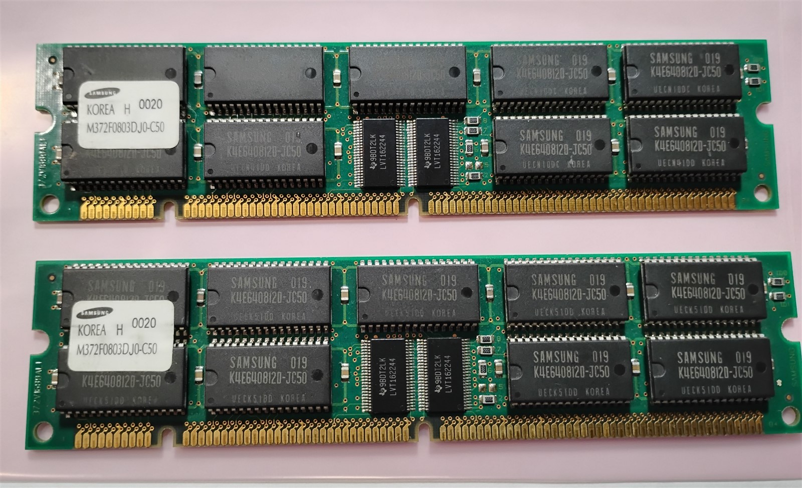 128MB 2x64MB 50ns Samsung M372F0803DJ0-C50 SUN 370-3797-01 EDO ECC REG RAM Kit