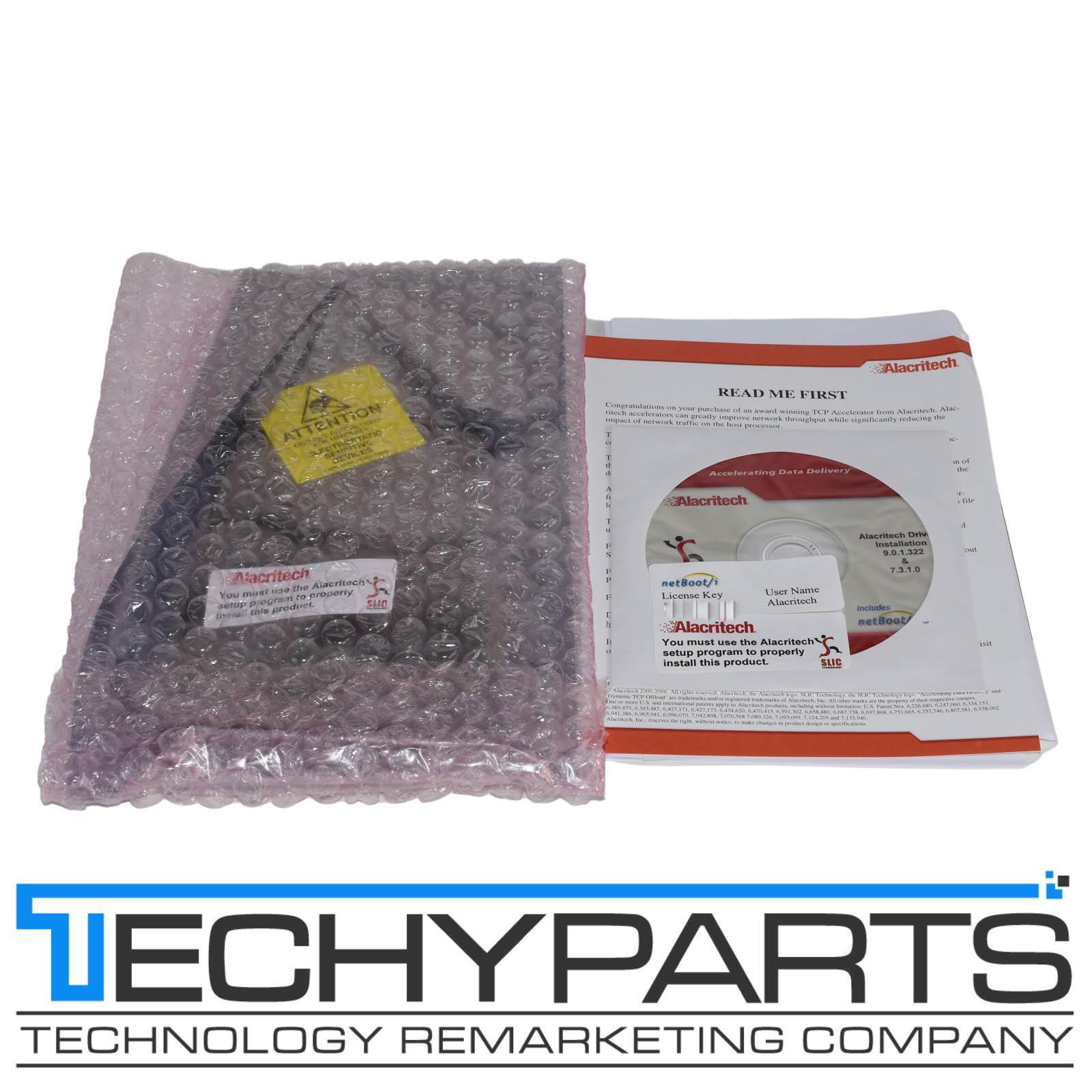 NEW NOB Alacrtitech SES2102ET iSCSI Dual Port PCI-Express x4 Accelerator Adapter
