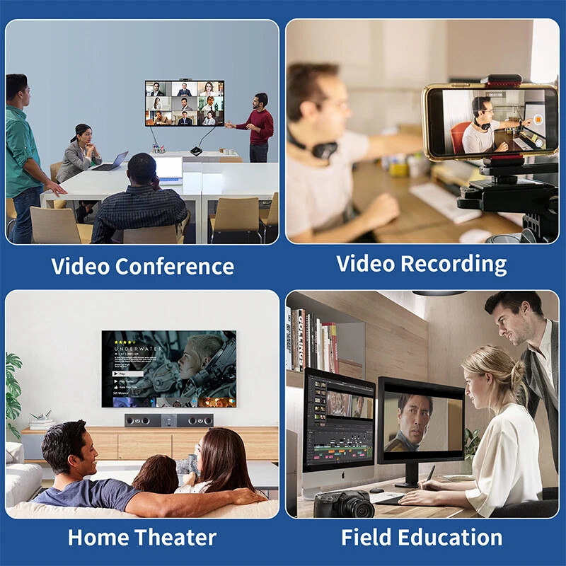 USB 3.0 4K 60FPS Video Capture Card HDMI to USB/Type-C Game Stream Record Device