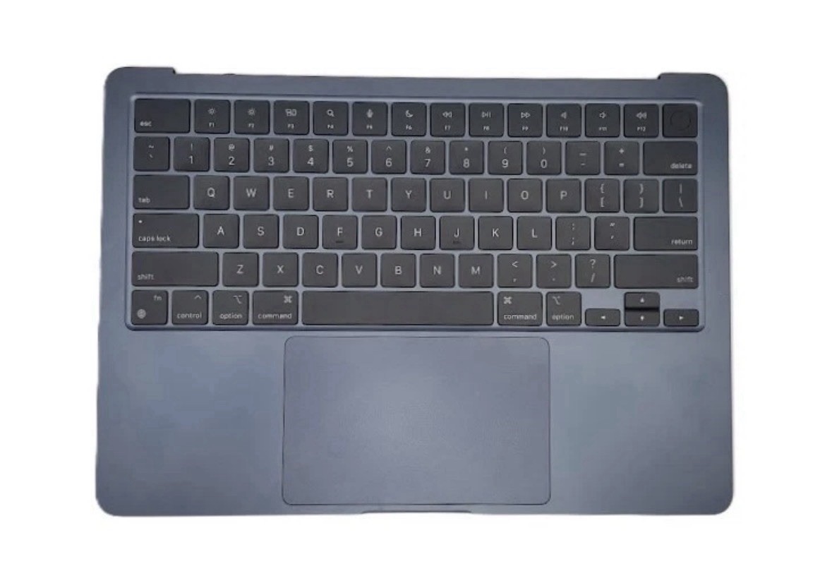Genuine MacBook Air 13″ M2 2022 A2681 Keyboard Palmrest Top Case Cover Midnight