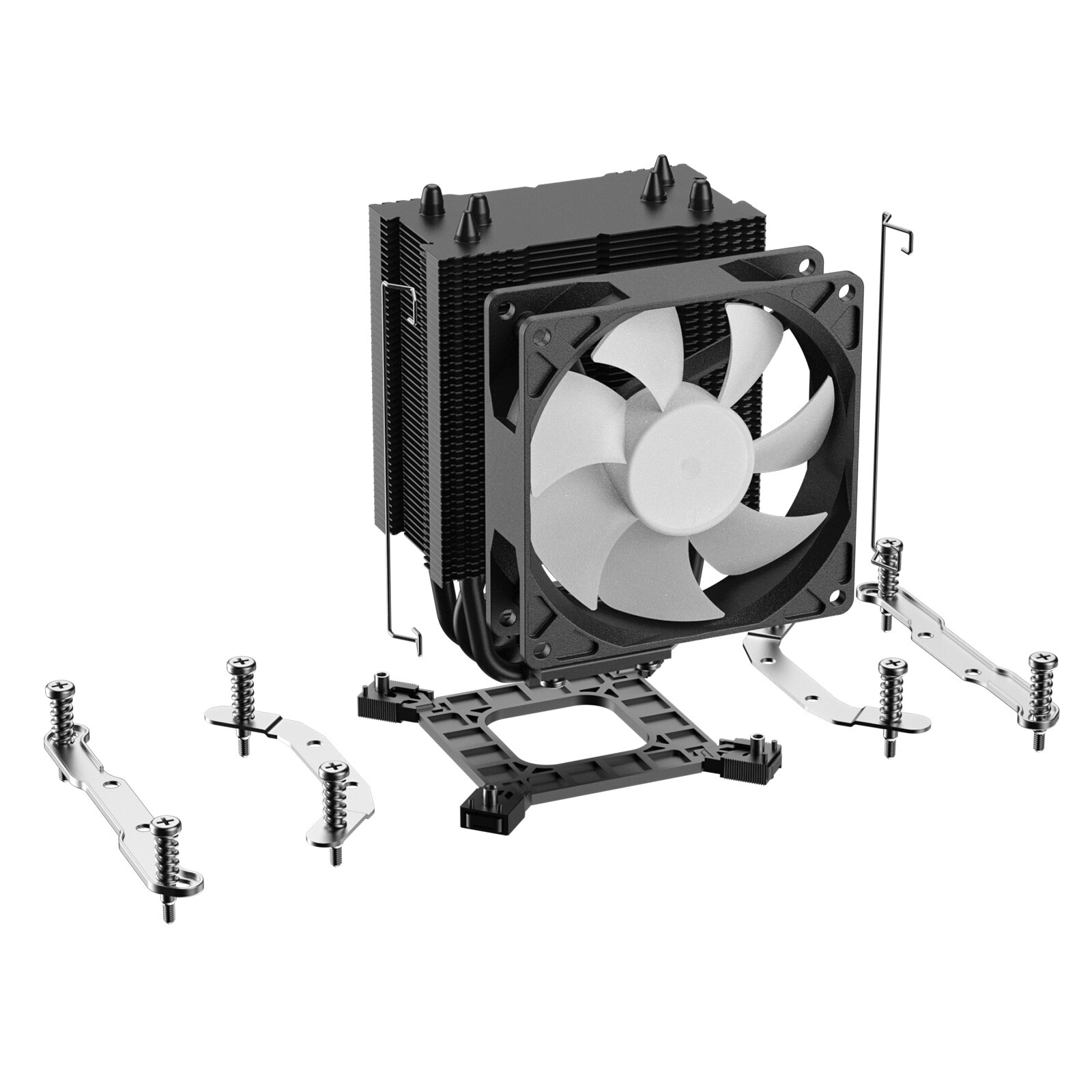 Vetroo V5 ARGB CPU Cooler Computer Case PC Heatsink 5 Heatpipes LGA 1700/AMD AM4