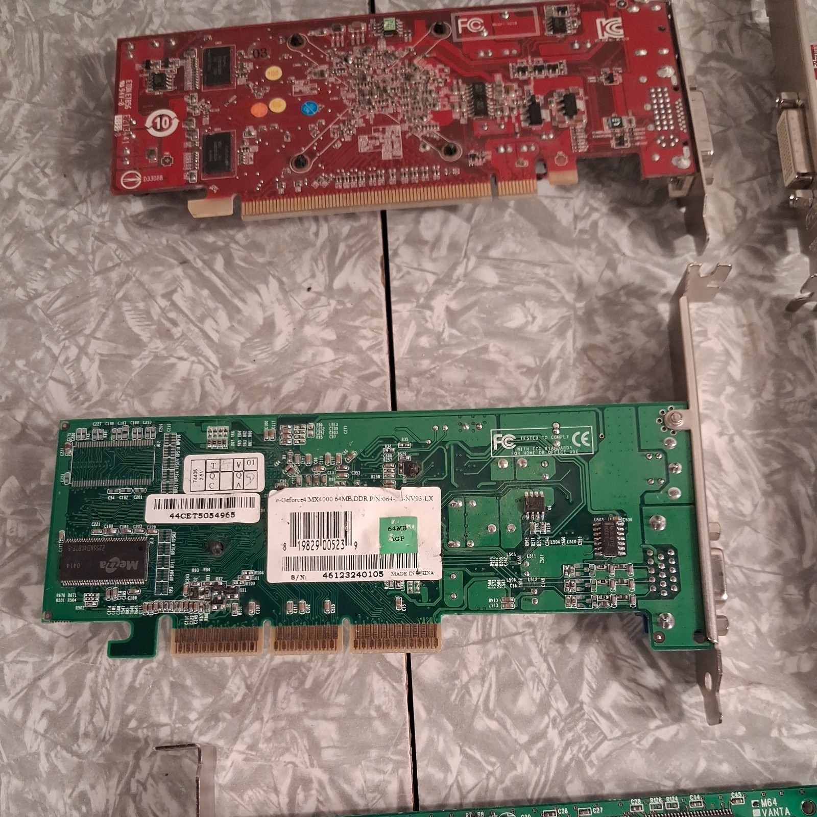 Lot of 6 Assorted Graphics Card video cards Untested Unknown Conditions