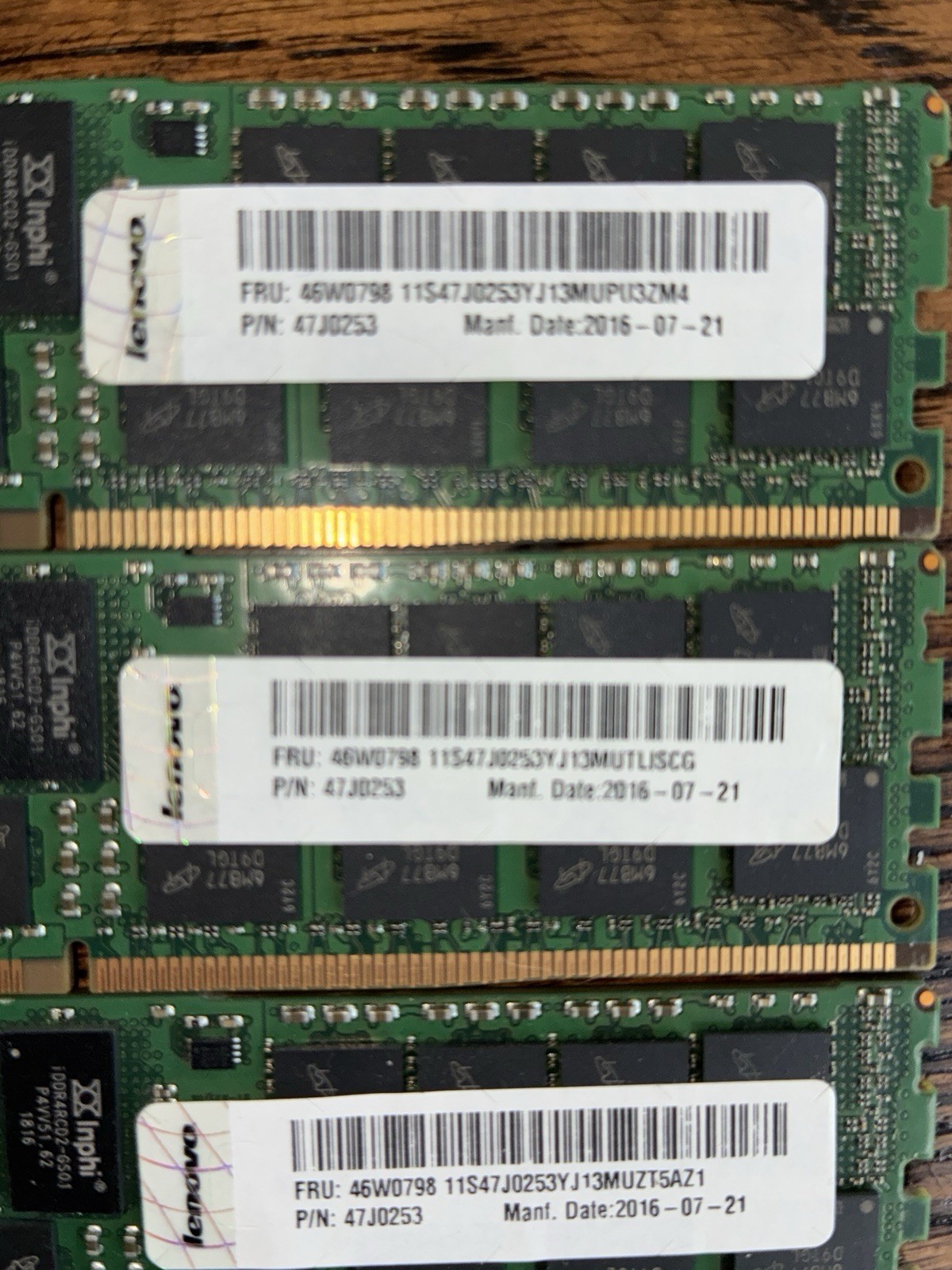 DDR4 Server Memory Micron 48GB (3x16GB) 2Rx4 PC4-2133P RAM Lot of 3