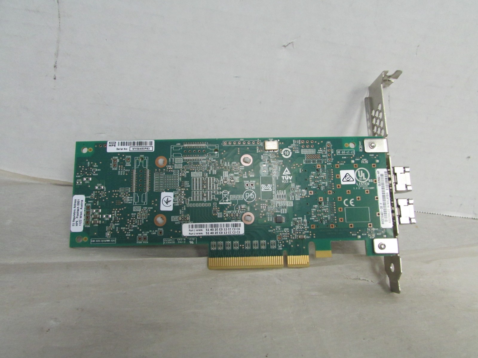 HPE QLE2692-HP SN1100Q 16GB/s Dual Port 2 of 2 SFP High Profile NIC 853011-001