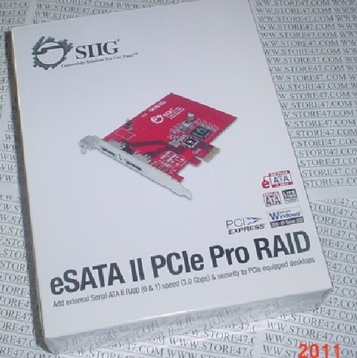 BRAND NEW SEALED SIIG ESATA II PCIE PRO RAID CONTROLLER SC-SAE312-S1