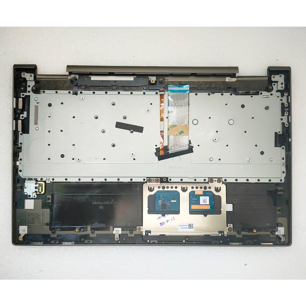 New 5CB1A22456 For Lenovo Yoga 7-15ITL5 82BJ Palmrest Backlit Keyboard Touchpad