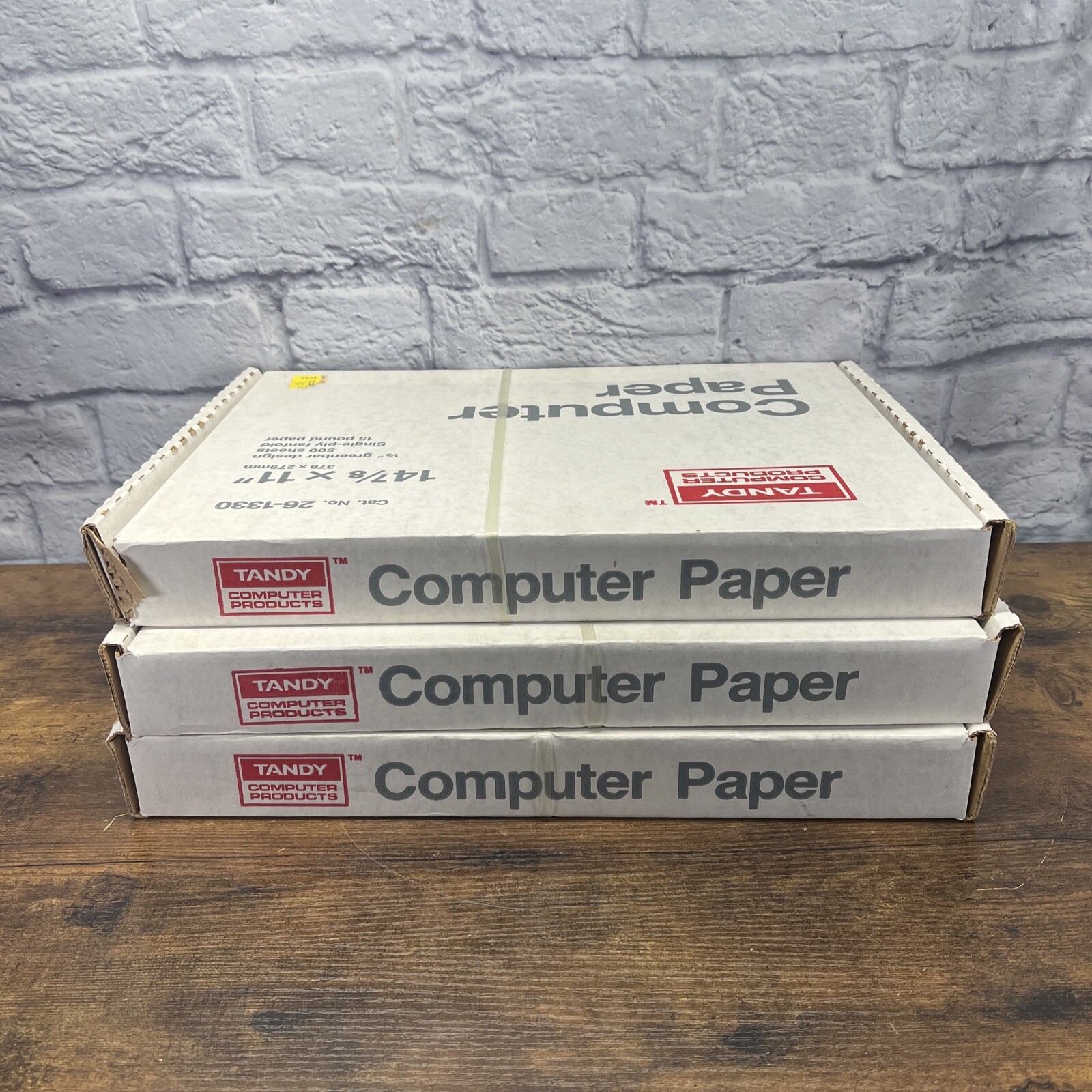 Vintage Original Tandy Computer Products Paper 26-1330 Lot Of 3 NEW SEALED