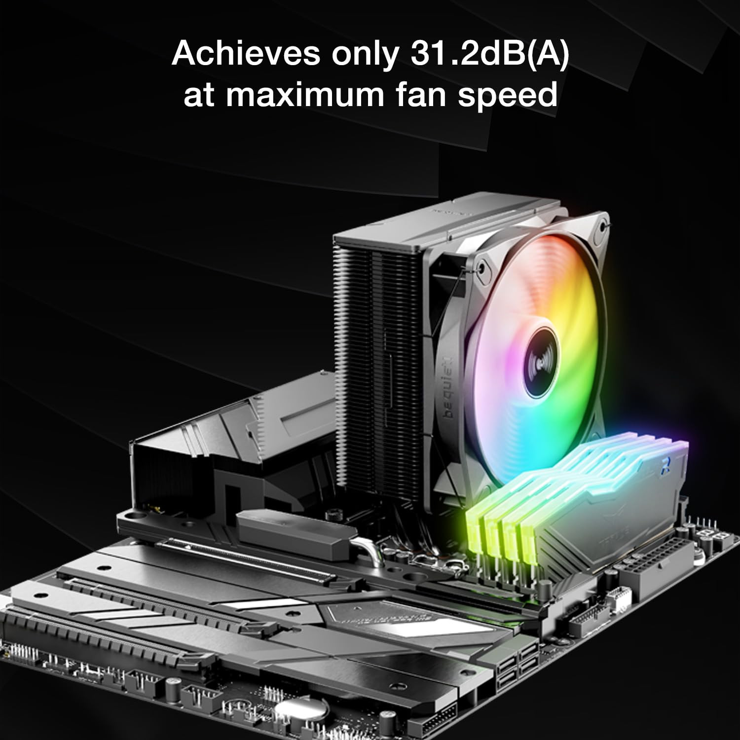 Pure Rock 3 LX CPU Air Cooler | 4 High Performance 6Mm Heat Pipes with HDT Techn