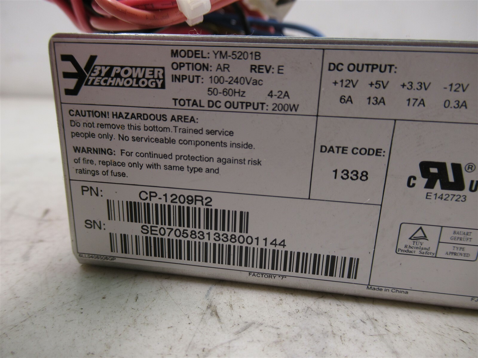 3Y Power Technology YM-5201B DC Power Supply 200W Output Option AR