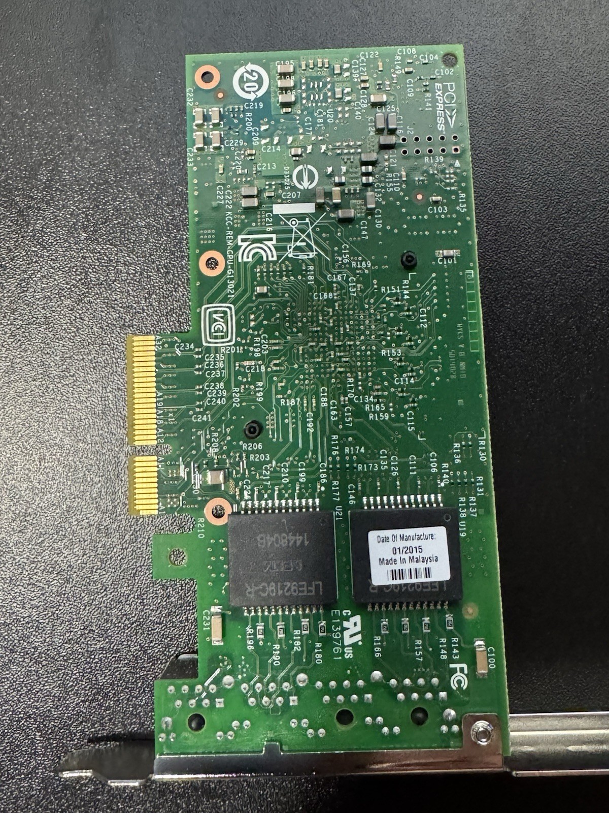 Cisco 74-10521-01 Quad Port 1Gb Network Adapter UCSC-PCIE-IRJ45 V01 Full Height