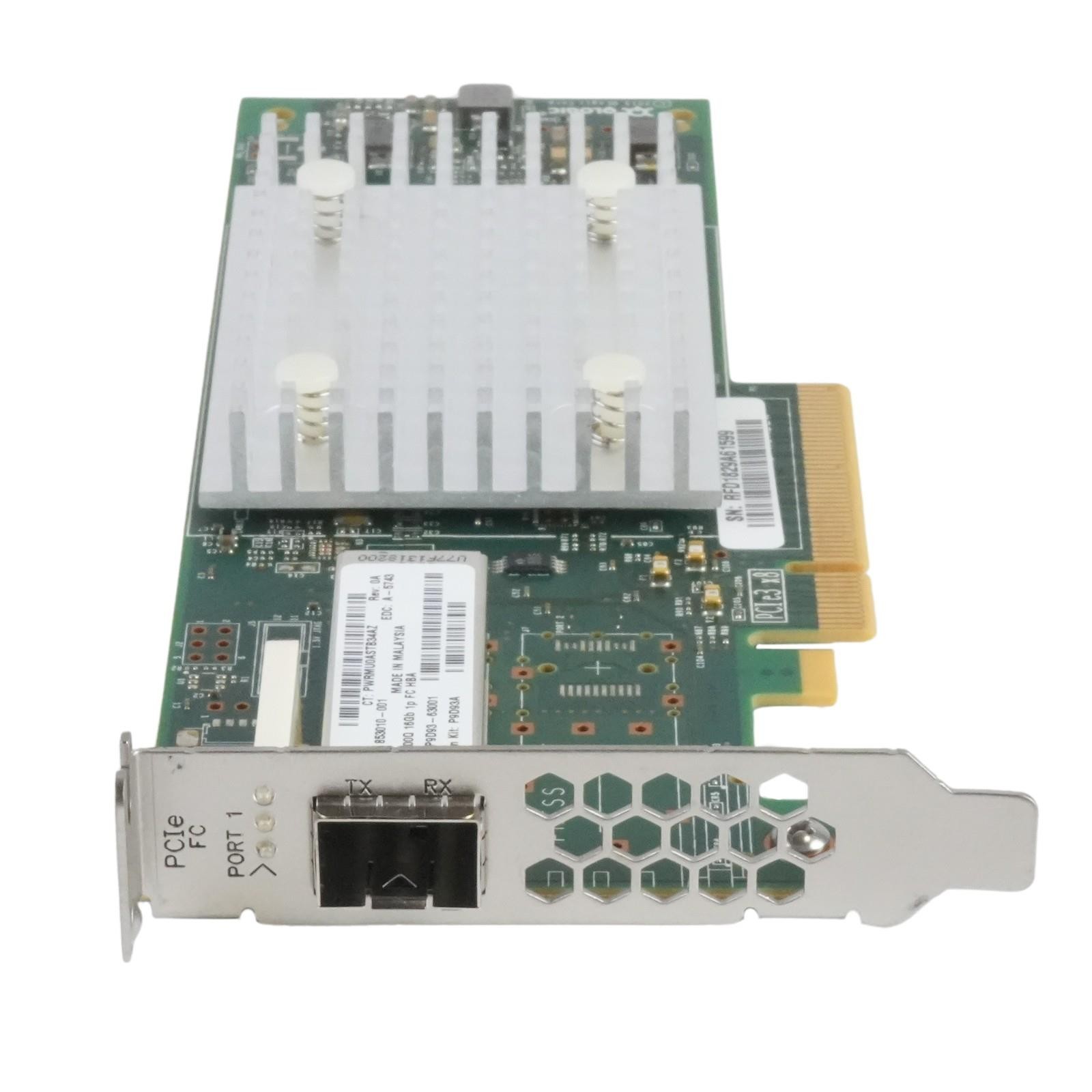 HPE 853010-001 StoreFabric SN1100Q 16Gb 1-port PCIe 2.0 x8 Fibre Channel HBA SFF