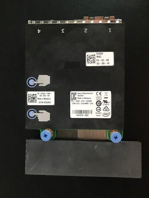 C63DV Dell Intel X520 2-Ports 10Gbps / I350 2-Ports 1Gbps Daughter Card 0C63DV