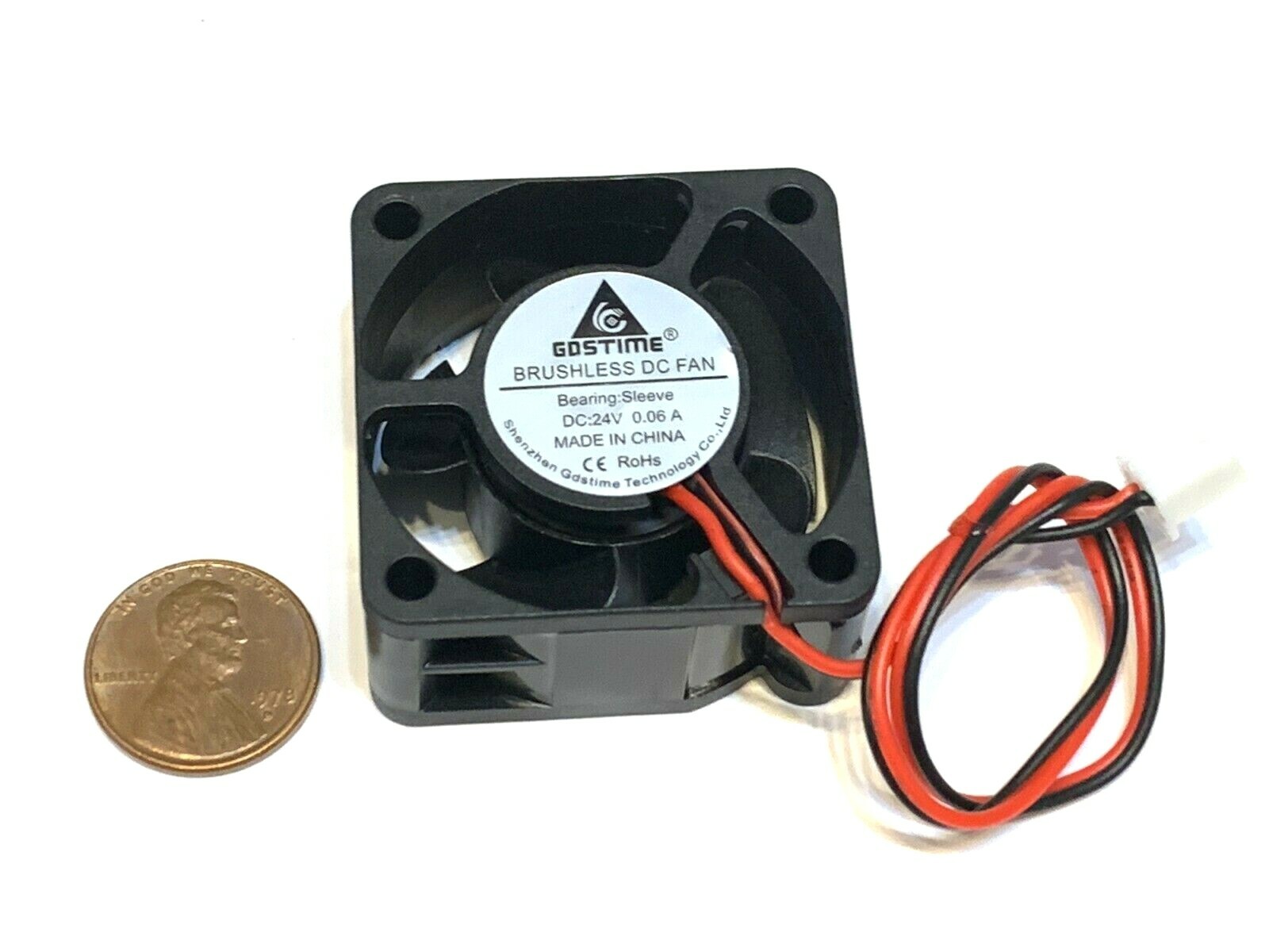 4 Pieces GDSTIME 24v fan 4020 40x40x20 4cm 40mm3d printer 2pin computer fan A32