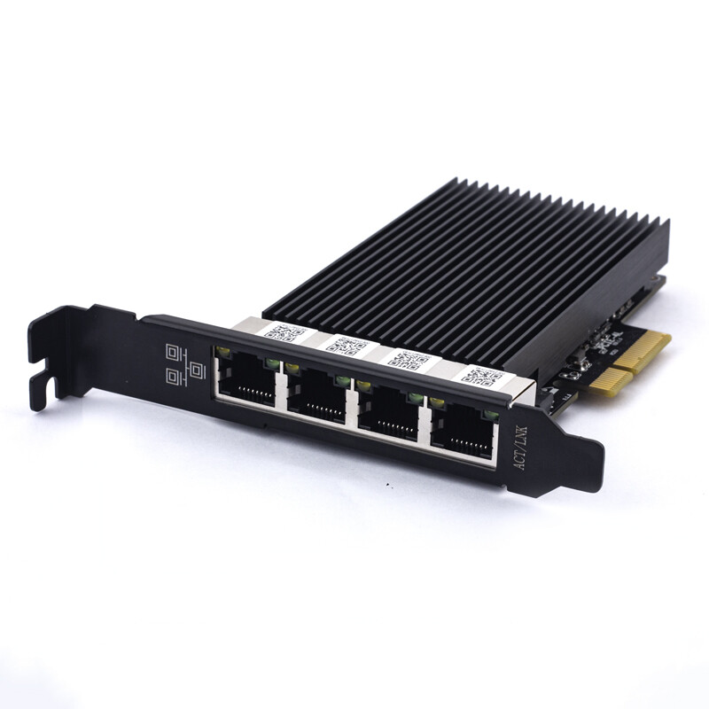 2.5G RJ45 Four Ports Gigabit Ethernet Card Intel I226 Gaming PCIE Adapter Server