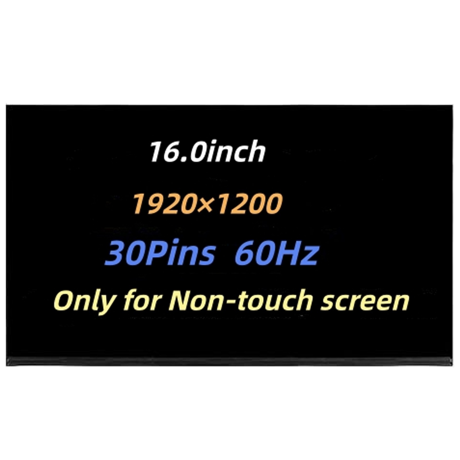 16.0″ LCD for HP Pavilion 16T-AF000 Screen Replacement Non-touch 1920×1200