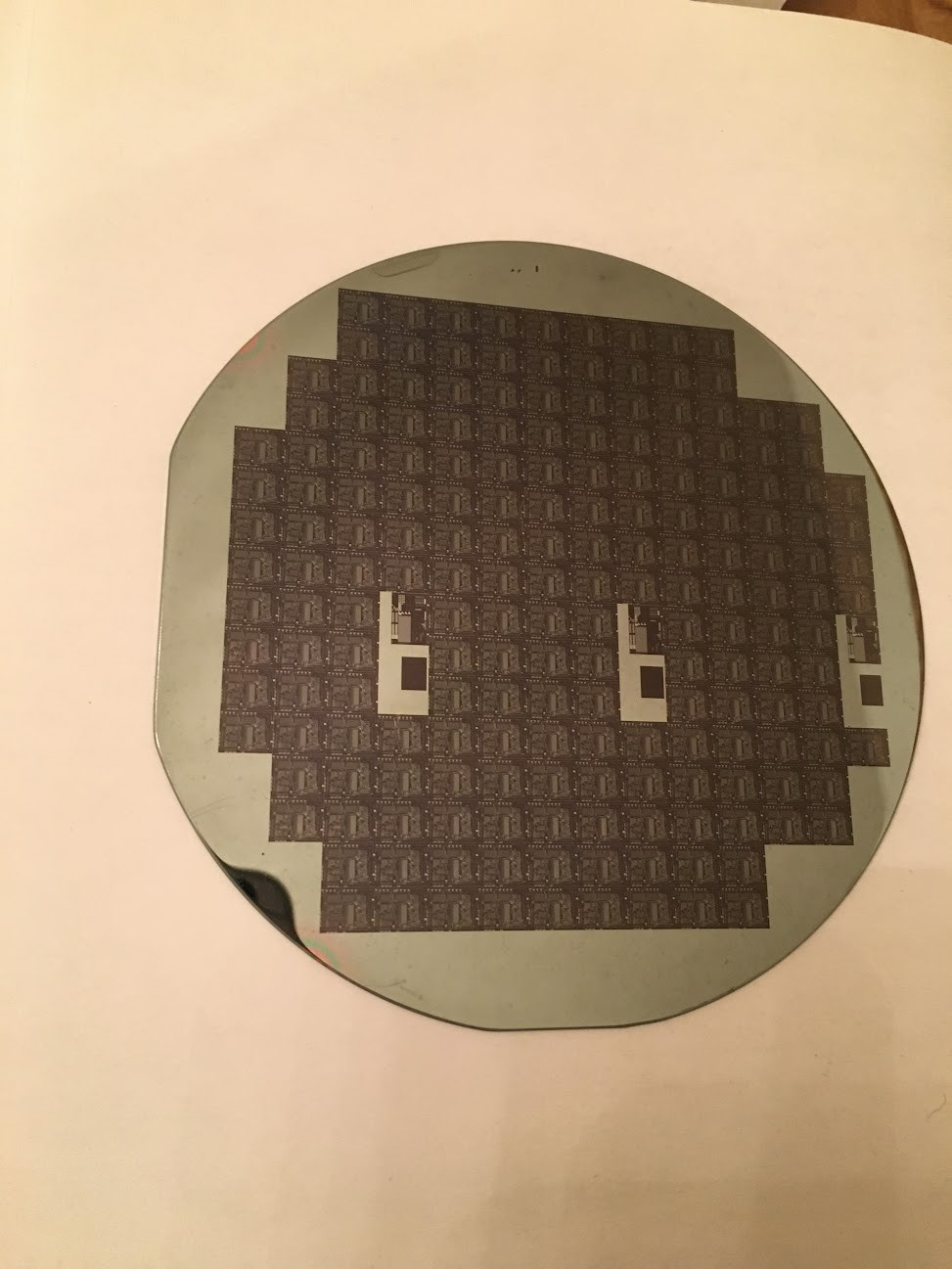 4″ Unknown Silicon Wafer 1980s Extremely Rare Vintage CPU Chip