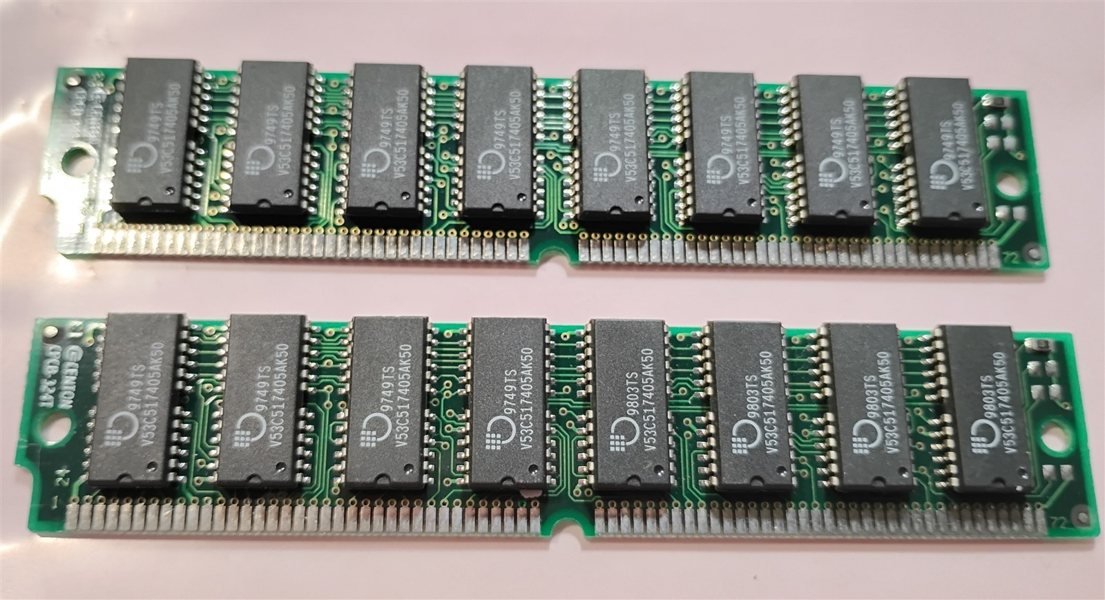 32MB 2x16MB 72-pin Simm EDO 60ns CENTON CPCB-324T MOSEL VITELIC 4Mx32 5V RAM Kit