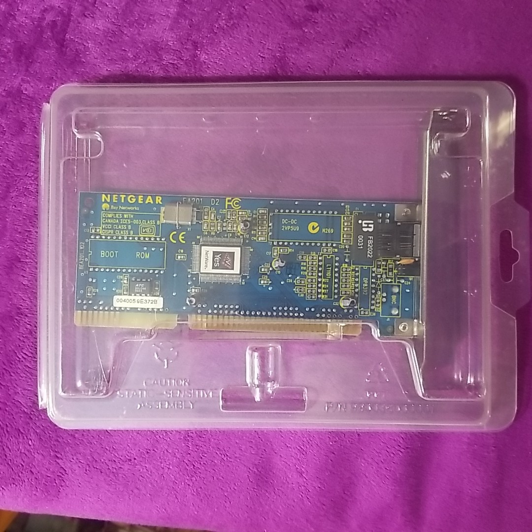 Netgear EA201 D2 ISA NIC 10Base-T New Open Box Retro Gaming Y2K