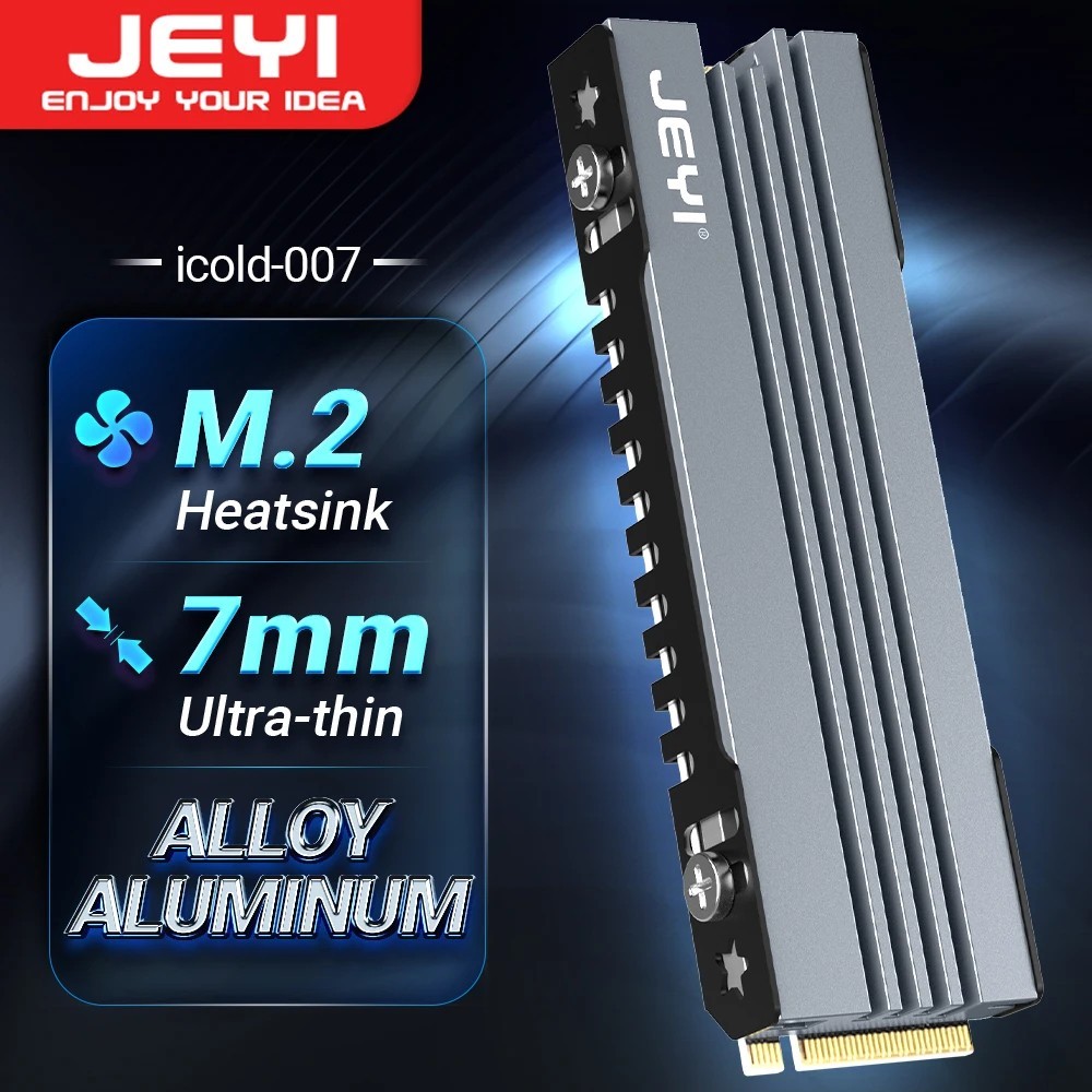 M.2 SSD Heatsink, NVME NGFF Cooling Aluminum Cooler Radiator with Thermal
