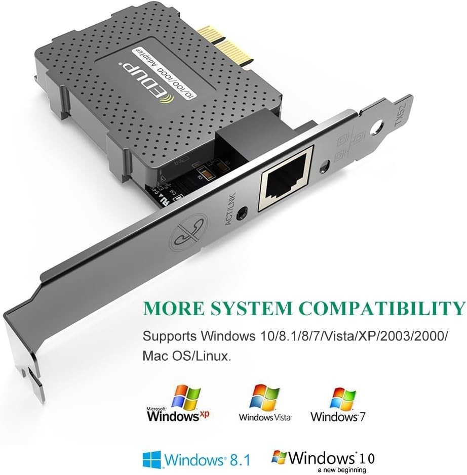 Fast Gigabit Ethernet Adapter – 10/100/1000Mbps for Enhanced Desktop Networking