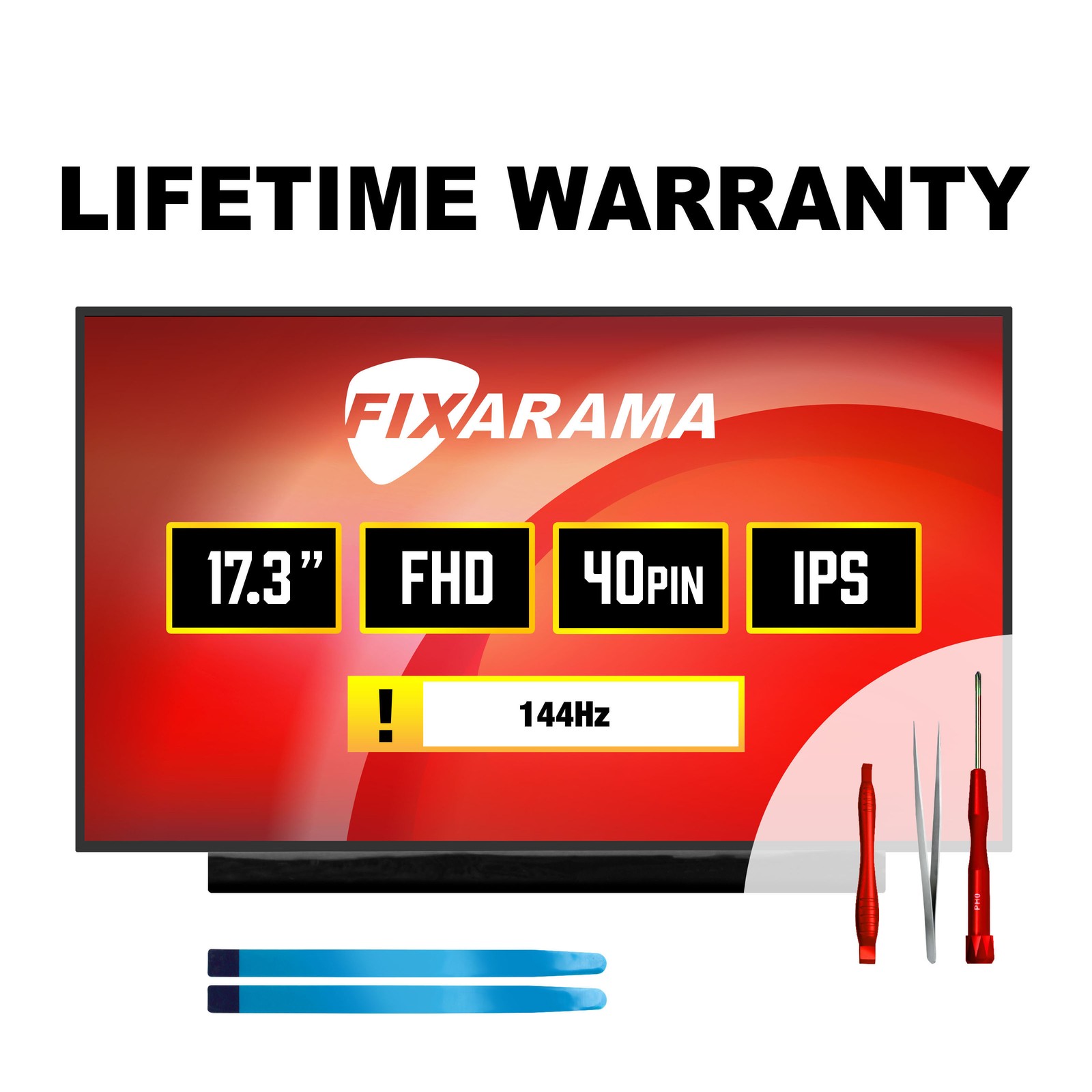 MSI MS-17F3 MS-17F4 MS-17F5 144Hz FHD IPS LCD Screen + Tools GRADE A+ FIXARAMA