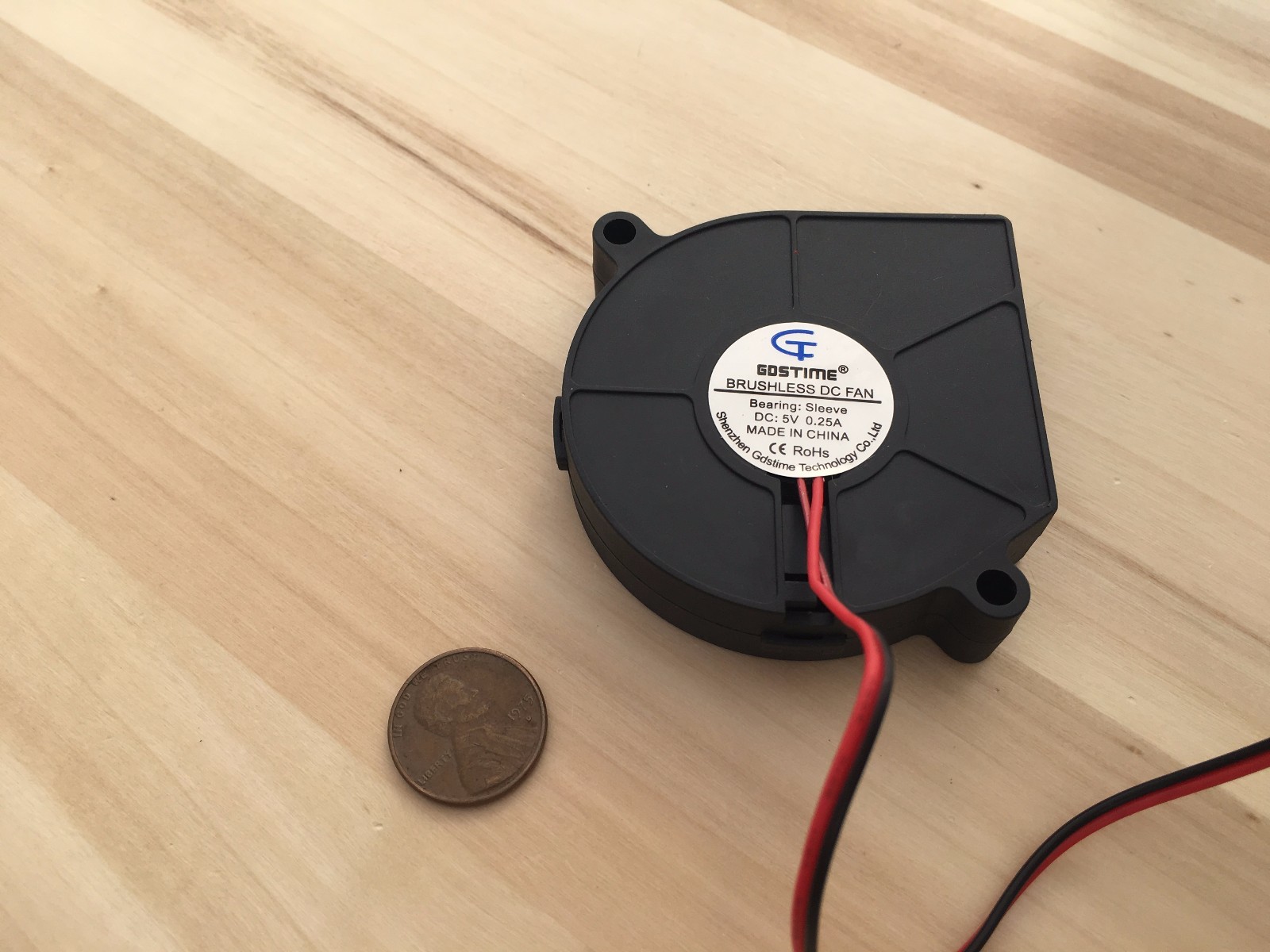4 Pieces 60mm 5v fan Brushless Exhaust Centrifugal Blower Computer Gdstime C28
