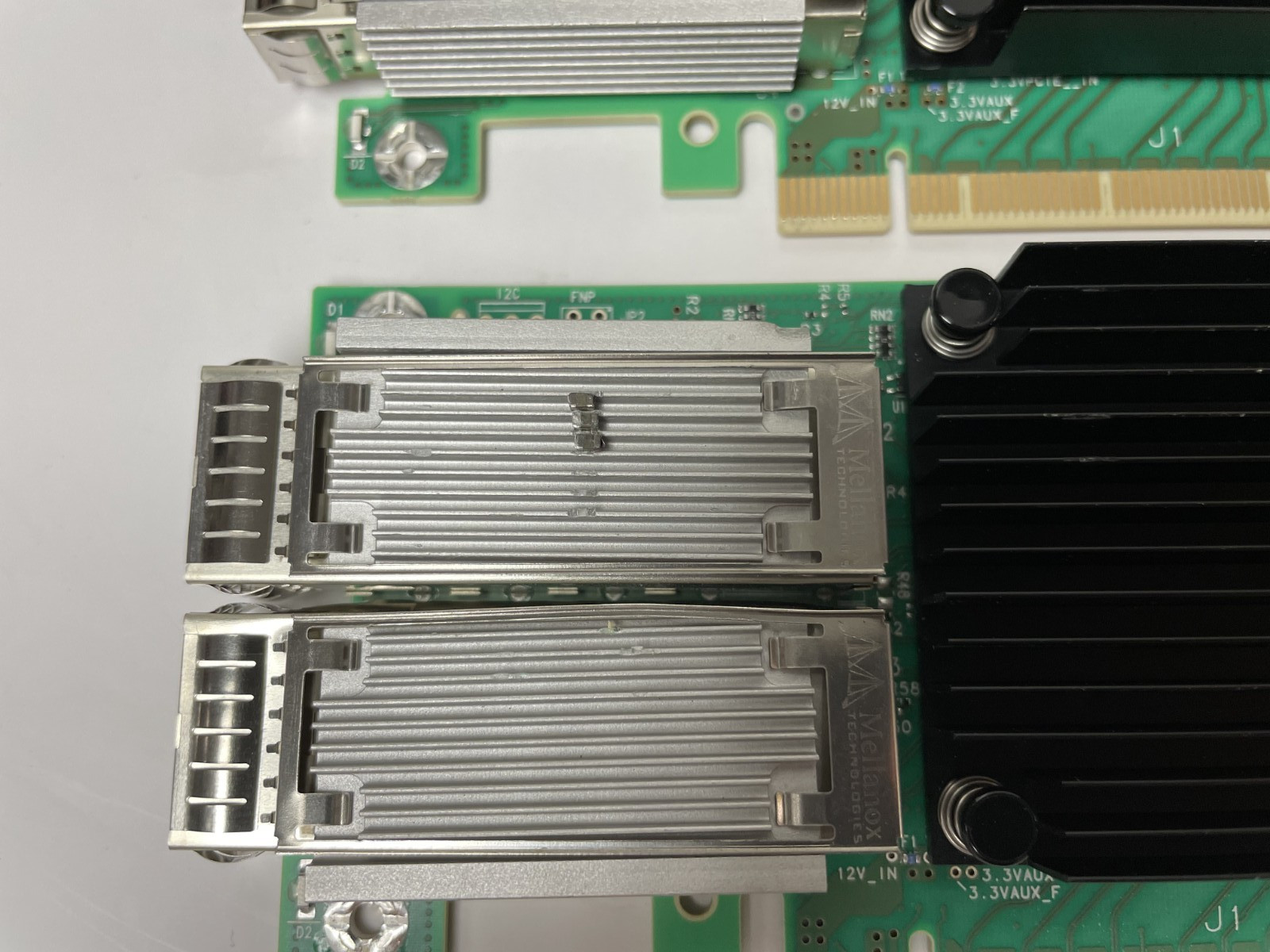 Lot of 2 Mellanox ConnectX-5 CX556A MCX556A-ECAT Adapter No Bracket Parts *READ