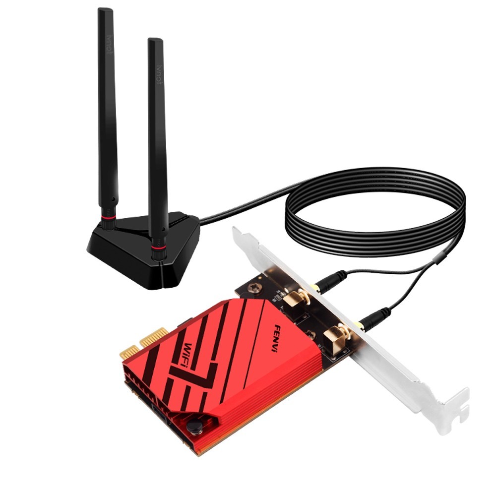 FENVi BE6500 PCIe WiFi 7 Card Bluetooth5.4 Tri-Band 6G/5G/2.4G 802.11be Win10/11