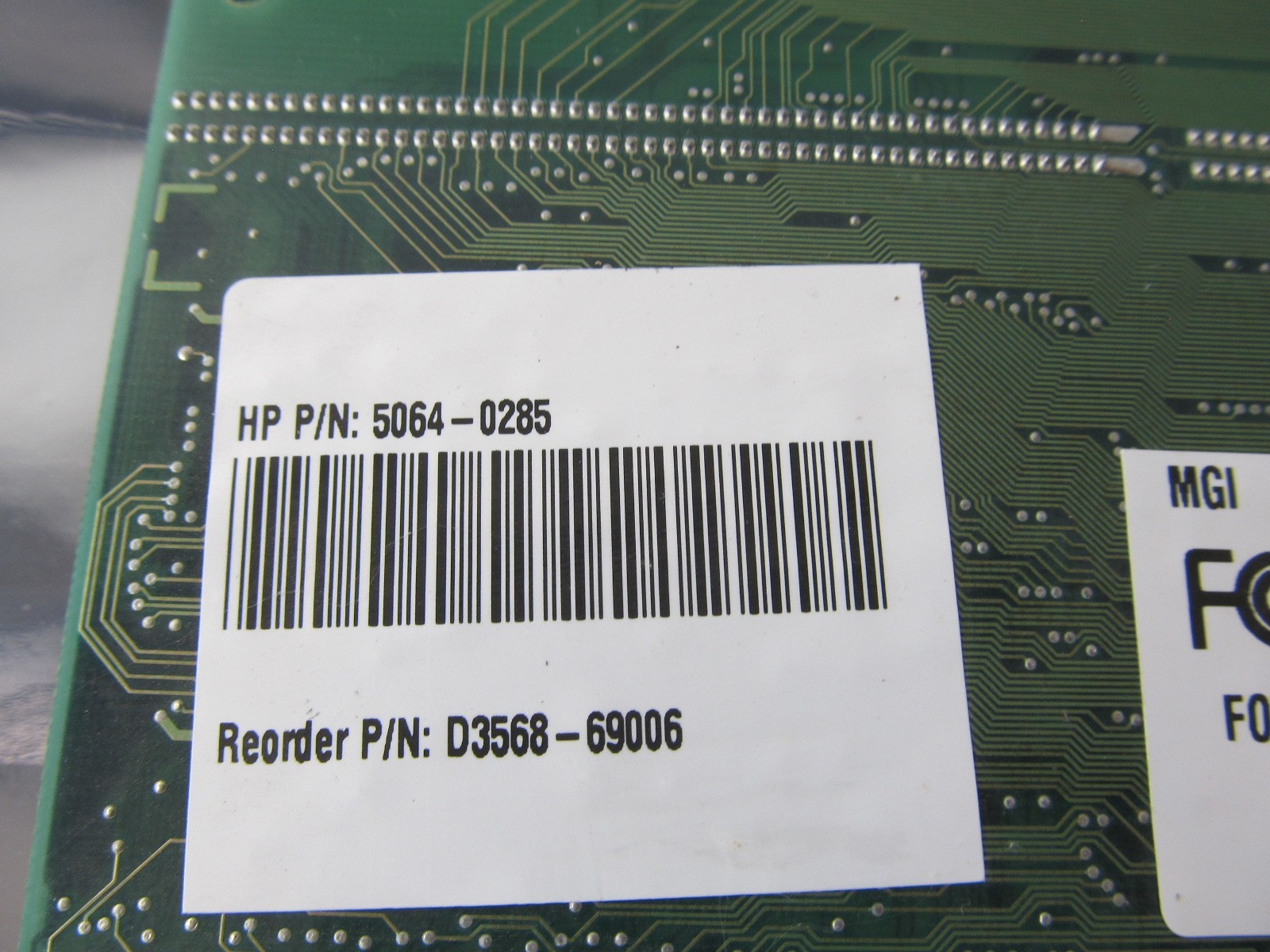 2MB PCI VIDEO CARD, 576-06 MATROX D3568-69006 5064-0285