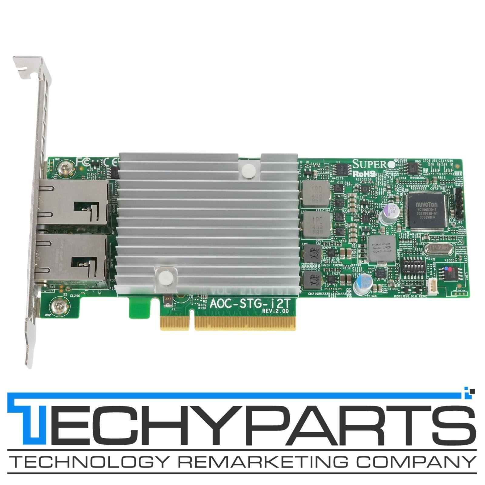 Supermicro AOC-STG-i2T Intel X540-AT2 2-Port 10GbE RJ45 PCIe 2.1 x8 NIC