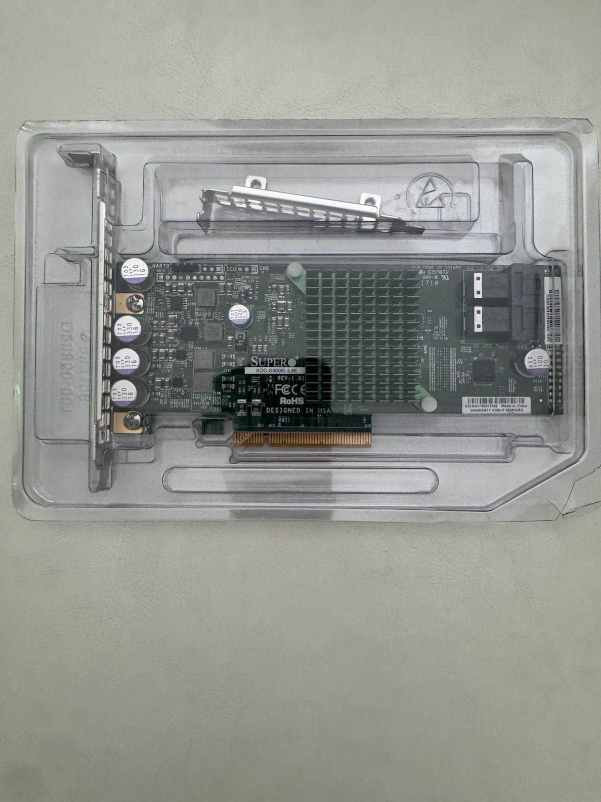 Supermicro AOC-S3008L-L8E PCIe SAS3 12Gbps Dual Mini SAS HD RAID 0/1/10