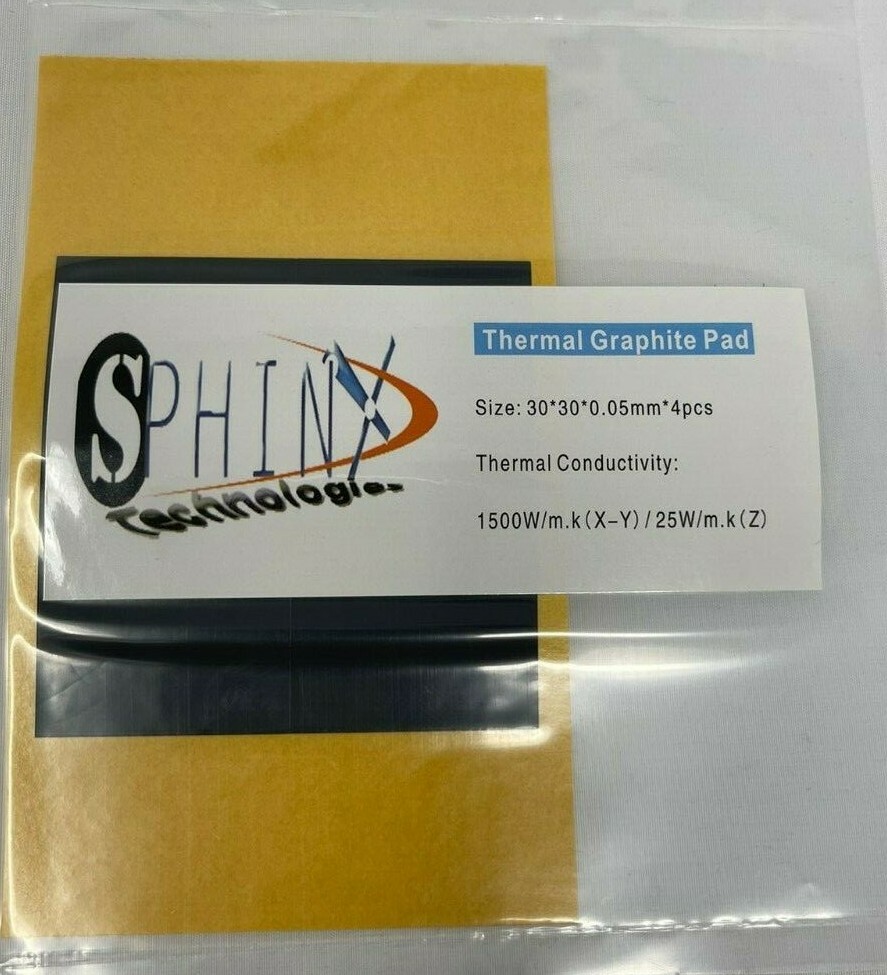 IC Graphite Thermal Pad 4 pieces x 30x30mm –Best Thermal Solution for Laptop CPU