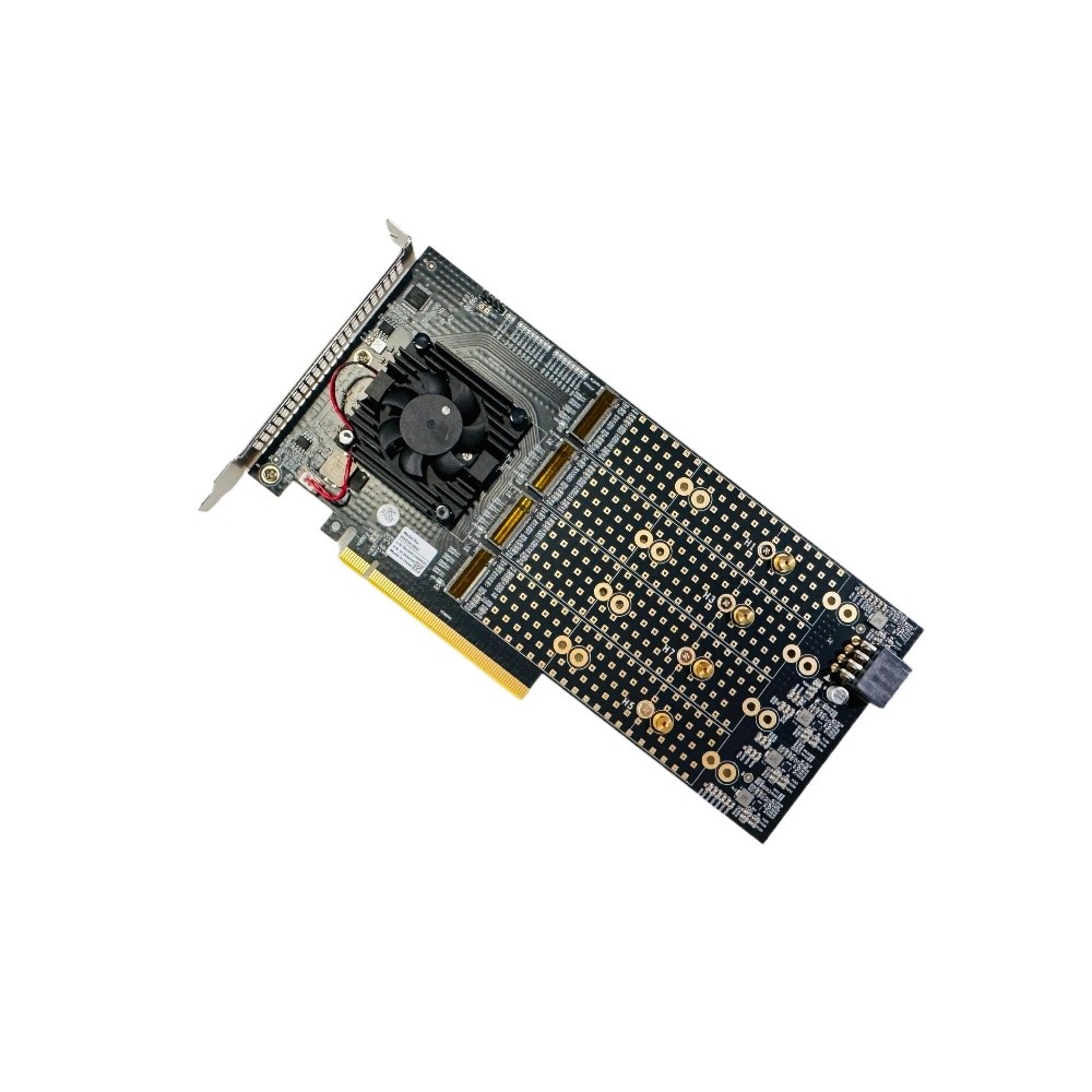 PEX8749 8Ports M.2 NVMe SSD PCI-E X16 PLX8749 Adapter M.2 IT Mode ZFS TrueNAS US