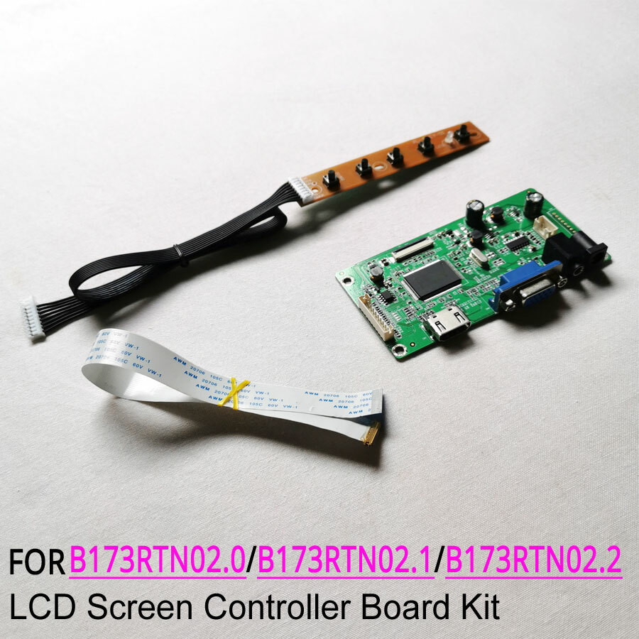 Fit B173RTN02.2 LED 30-Pin HDMI+VGA eDP laptop 1600*900 LCD driver board DIY kit