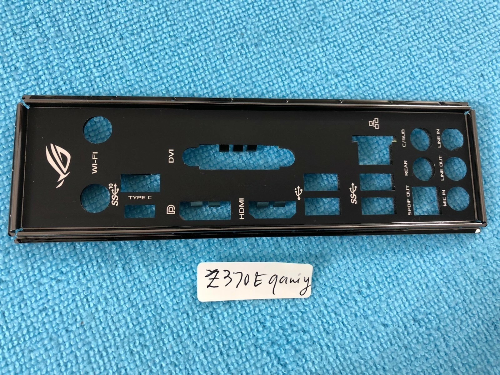 ASUS ROG STRIX Z370E GAMING io shield back plate ( insulated ) ,ORIGINAL