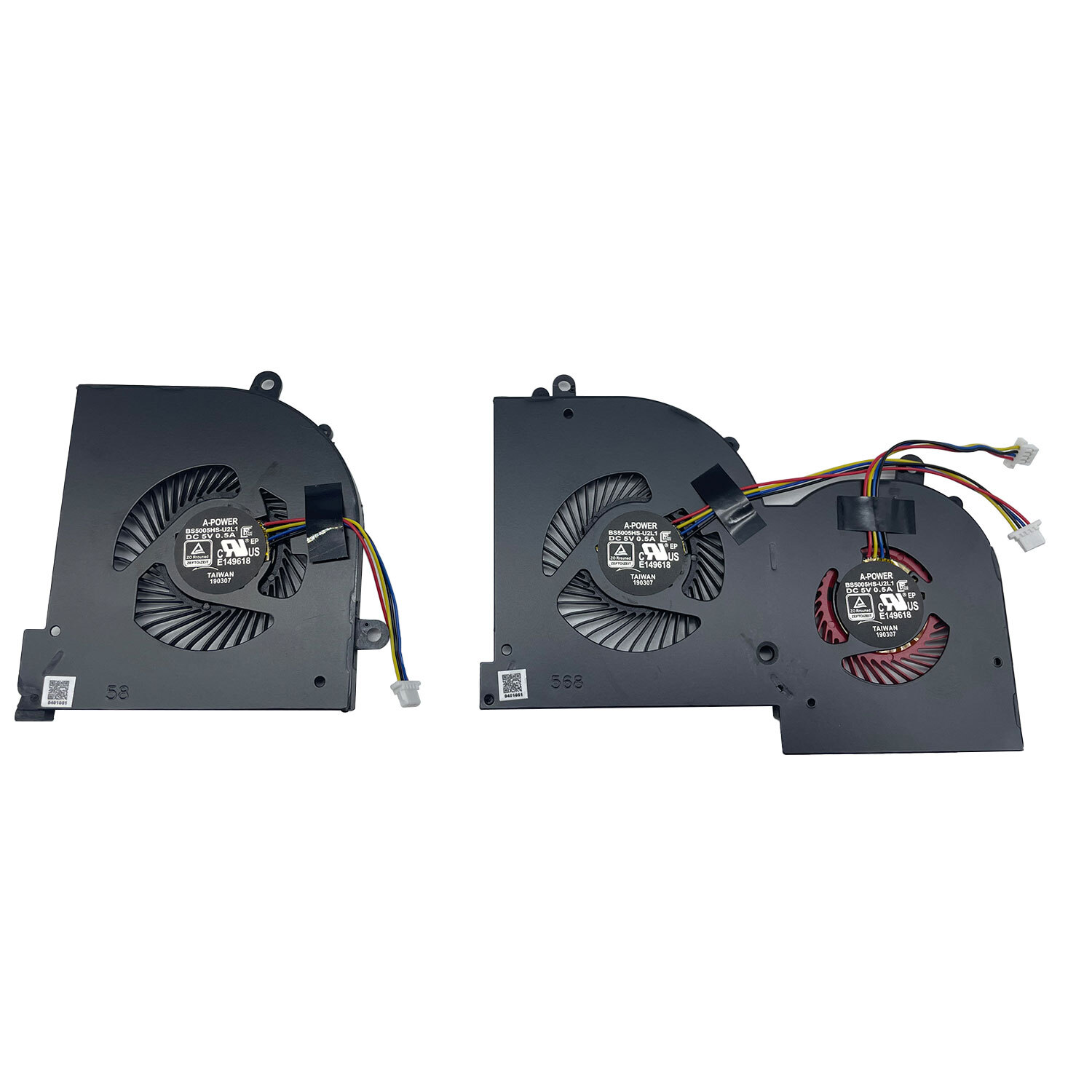 New MSI GS65 Stealth 8SE 8SF 8SG Thin 8RE 8RF GS65VR MS-16Q2 GPU & CPU Fan
