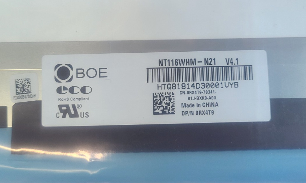 Lot of 7 NEW BOE NT116WHM-N21 V4.1 Matte 1366×768 LCD 11.6″ 30pin Displays