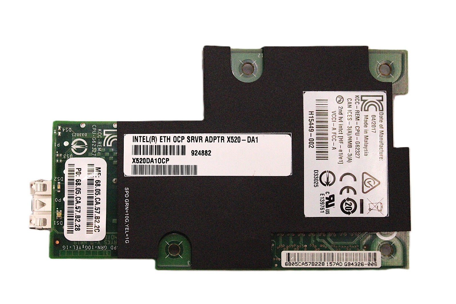 Intel H15449-002 X520-DA1 10GbE Single Port Server Adapter