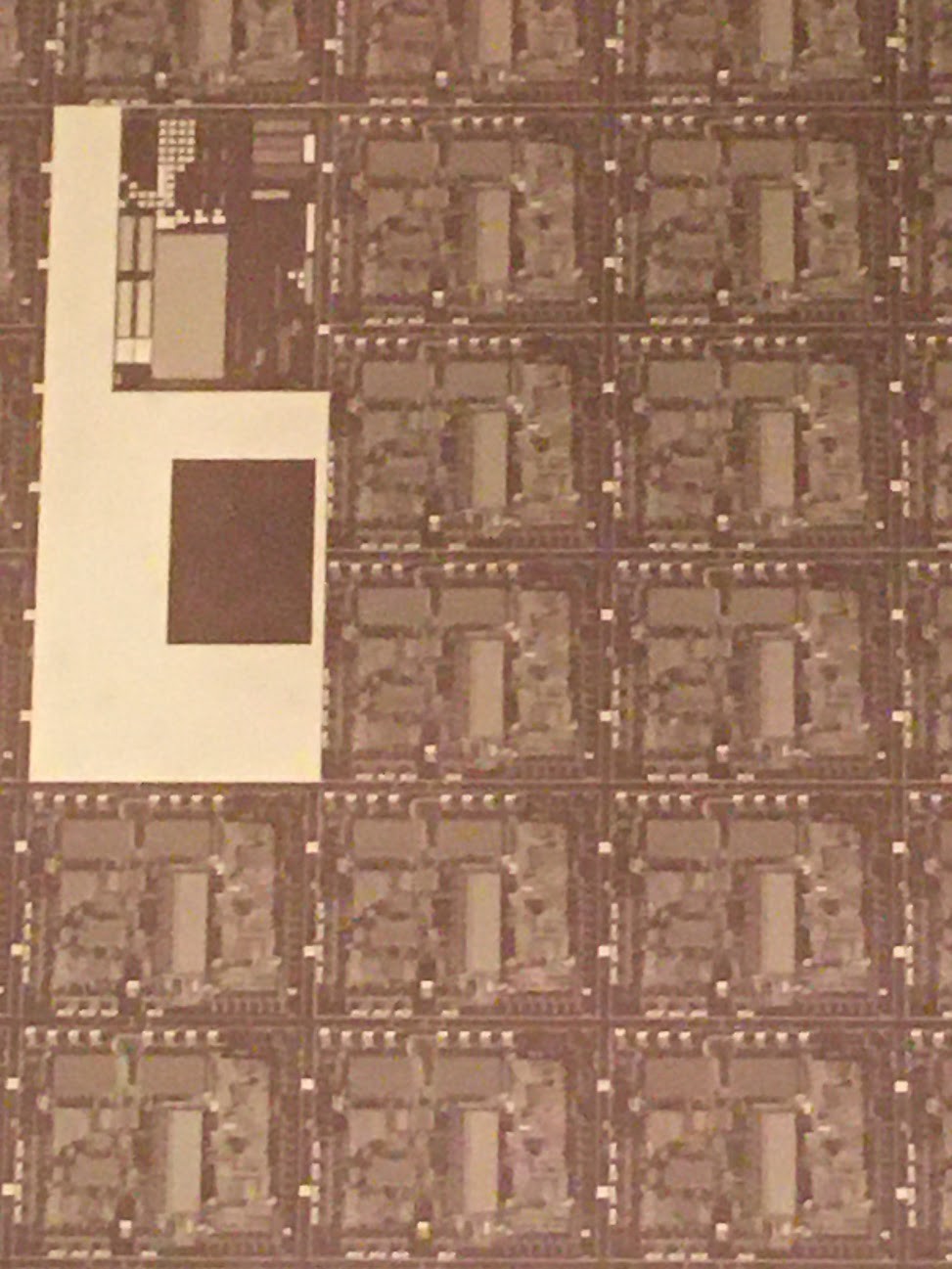 4″ Unknown Silicon Wafer 1980s Extremely Rare Vintage CPU Chip