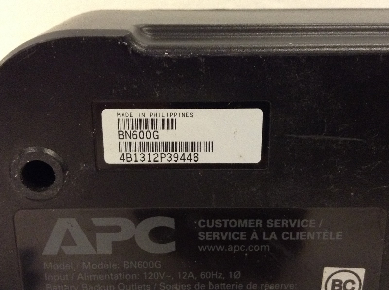 APC Back-UPS 600 BN600G 600VA 360W 8 Oulets Battery Backup No Battery FREE SHIP