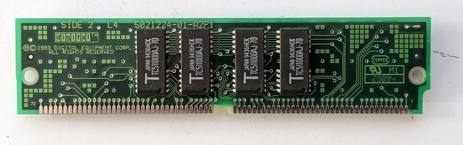8 pieces of 4MB 72-Pin SIMM 70ns BRAND NEW NOS DEC Digital brand