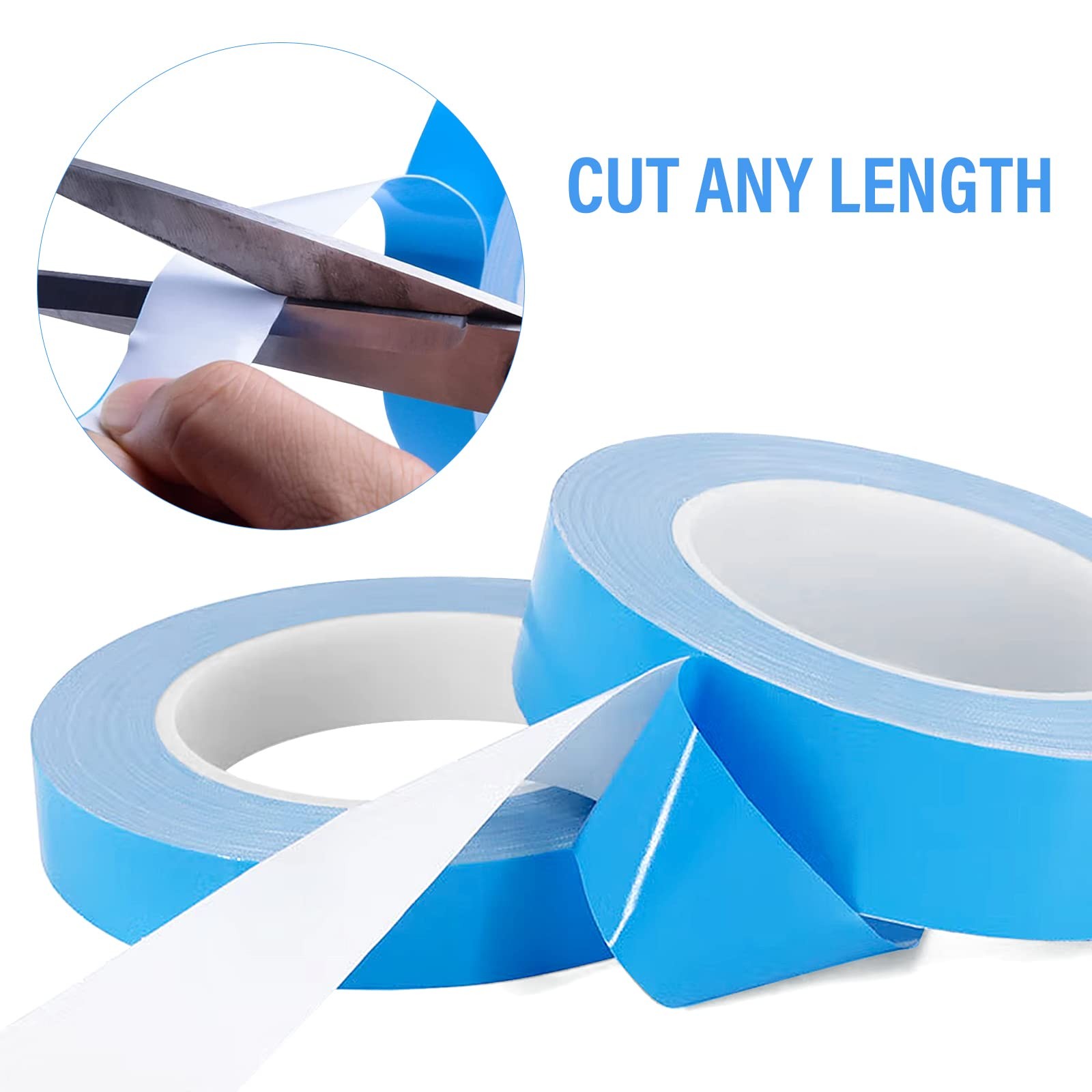 Thermal Adhesive Tape 25m X 10mm X 0.20mm Double Side Thermal Tapes Cooling Heat