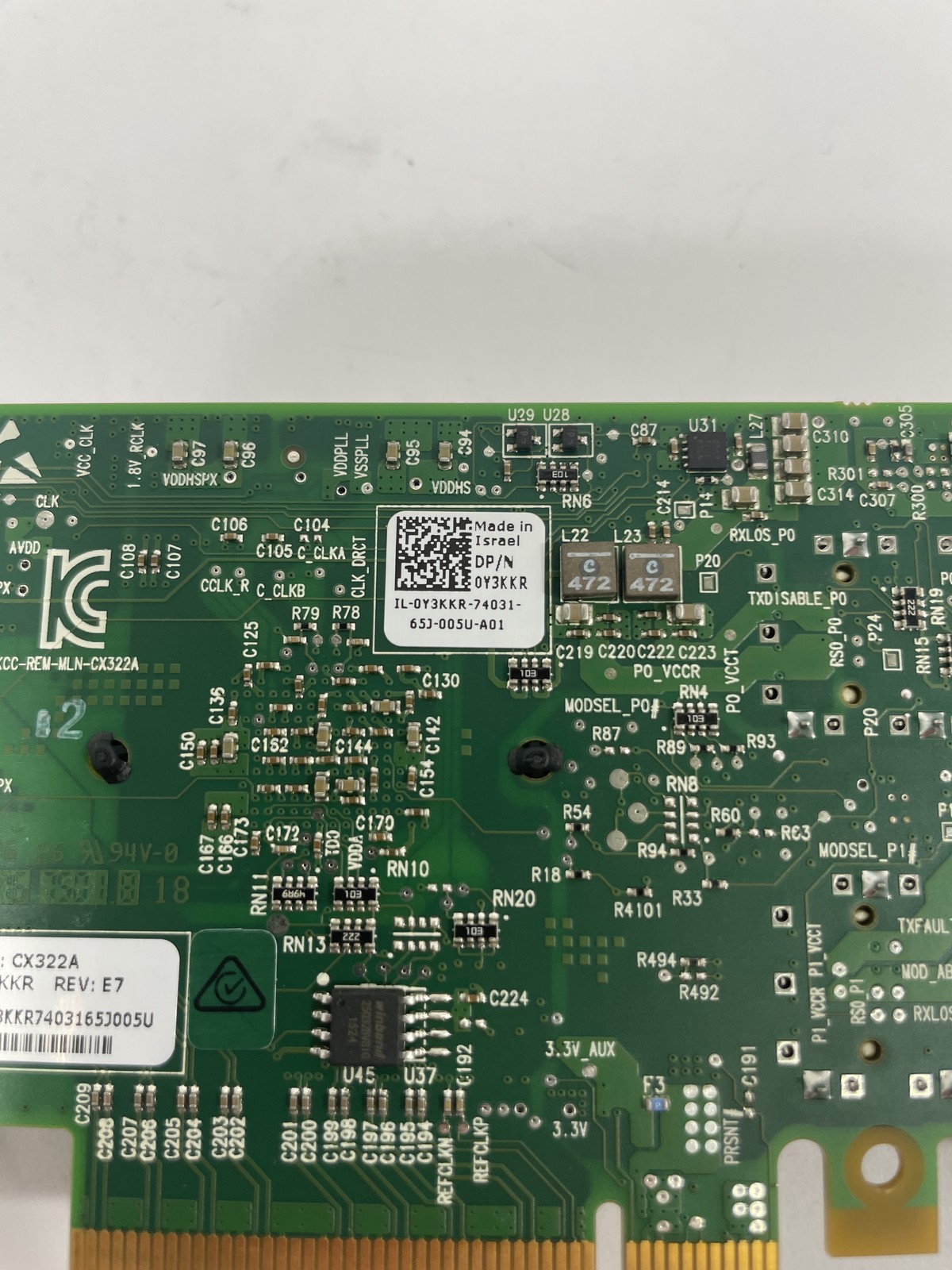 Dell Mellanox CX322A Connectx-3 2-Port 10Gbps PCI-E Network Adapter 0Y3KKR