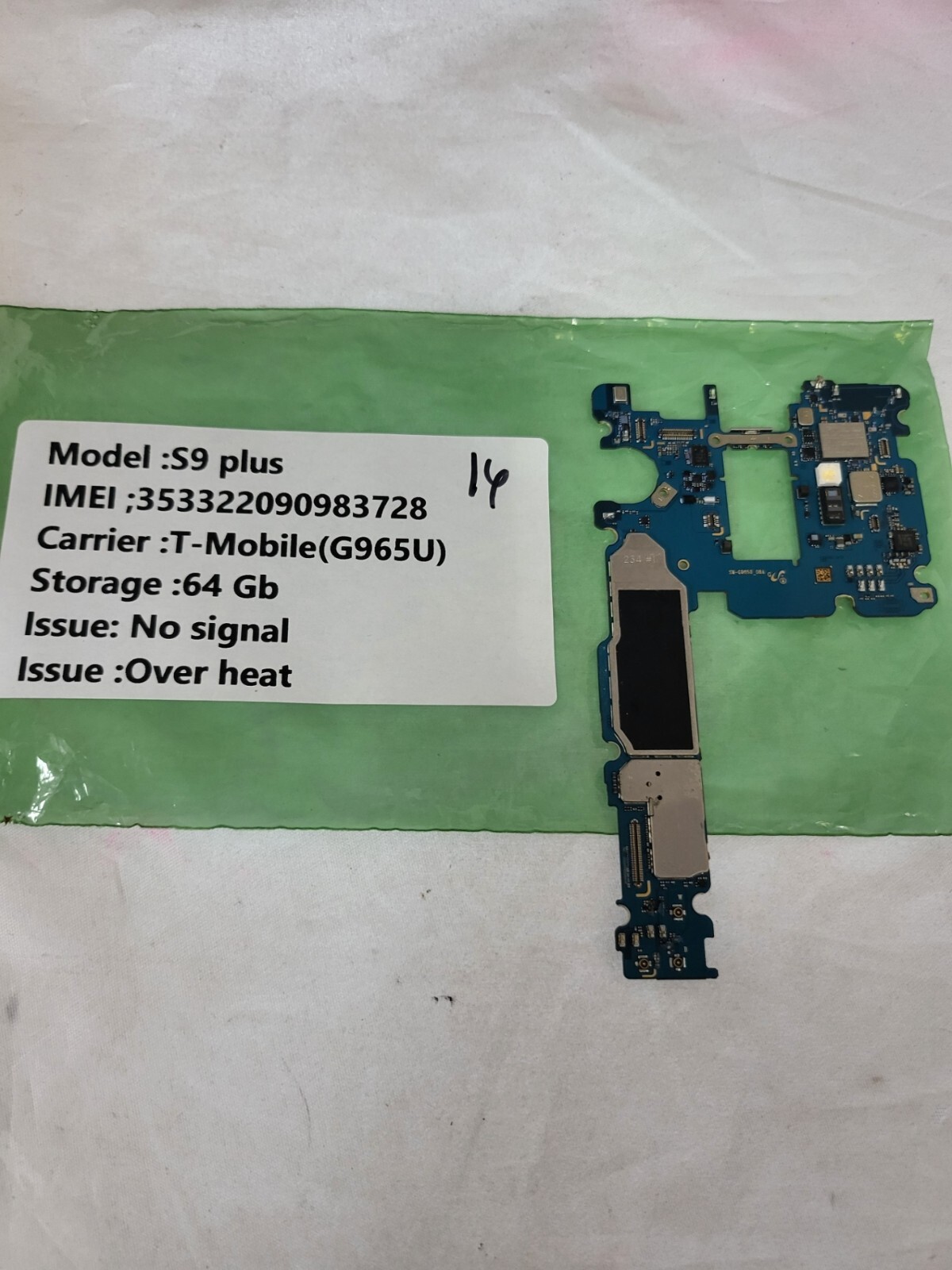 For Samsung Galaxy S9 plus 4G (SM-G965U) Mainboard Motherboard *Read-16